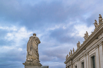 Fototapeta premium Saint Peters Basilica Exterior Detail View