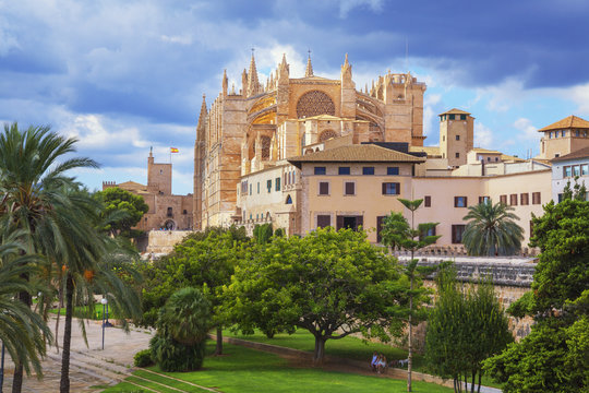 La Seu Cathedral, Palma de Mallorca, Mallorca (Majorca), Balearic Islands, Spain
