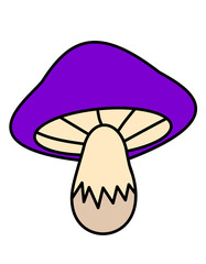 キノコ(紫)