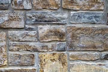 Fototapeta premium abstraction wall fence built of natural stone background
