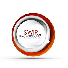 Spiral swirl flowing lines 3d vector abstract digital motion background design. Rotating concept