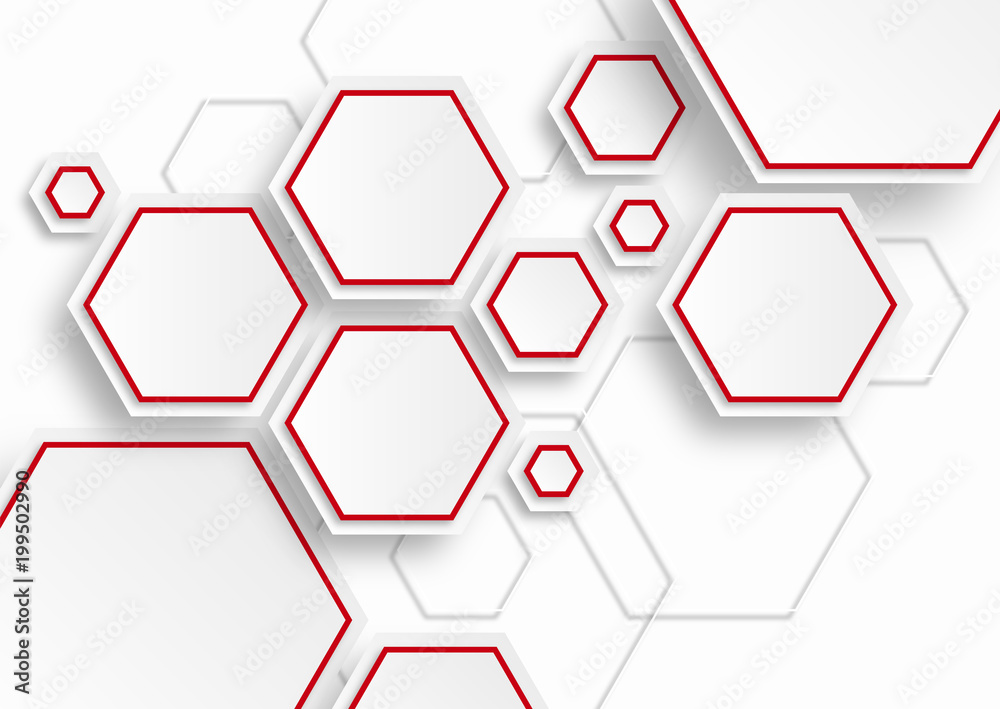 Wall mural vector background #hexagons and honeycomb structure