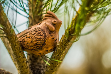 ceramic handmade folk wind instrument okarina 