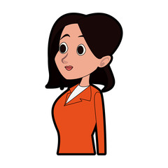 Executive woman cartoon vector illustration graphic design