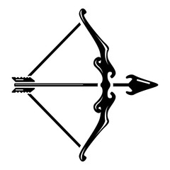 Archery aim icon, simple style