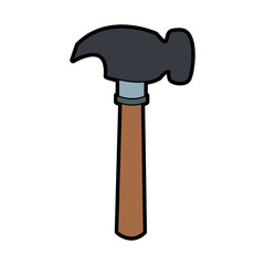 Hammer construction tool vector illustration graphic design