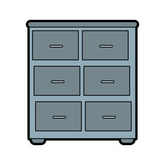 file cabinet isolated vector illustration graphic design
