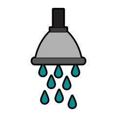 Shower faucet symbol vector illustration graphic design