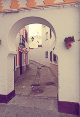  archway at  picturesque street Olvera