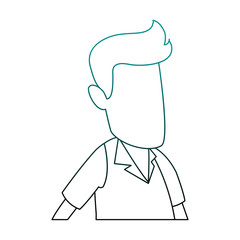 Man cartoon isolated vector illustration graphic design