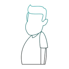 Man cartoon isolated vector illustration graphic design