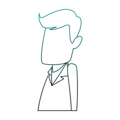 Doctor male cartoon vector illustration graphic design