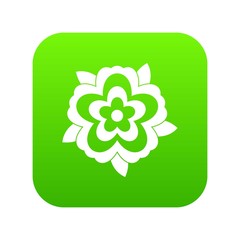 Flower icon digital green