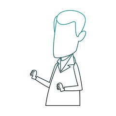 Doctor male cartoon vector illustration graphic design