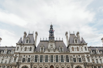 Fototapeta na wymiar Town hall in Paris, France