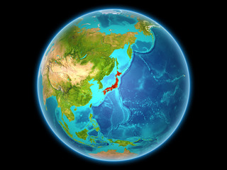 Japan on planet Earth