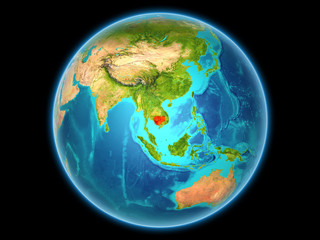 Cambodia on planet Earth