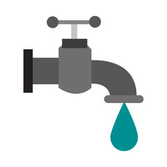 Water faucet symbol vector illustration graphic design