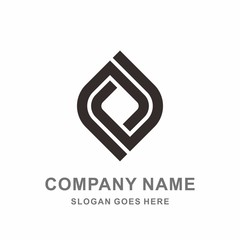 Geometric Infinity Square Space Box Architecture Interior Construction Business Company Stock Vector Logo Design Template