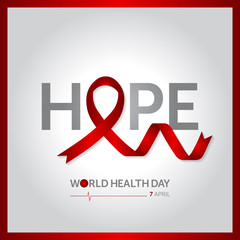 7 april world health day concept design vector illustration