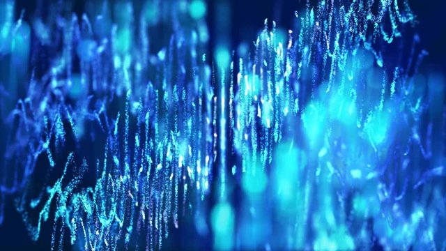 Blue Particles Background