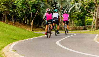 Fototapeta premium Cycling in the park
