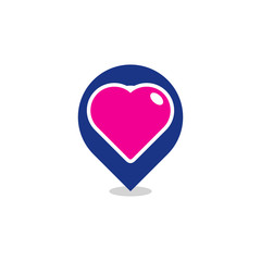 Love Position Logo Icon Design