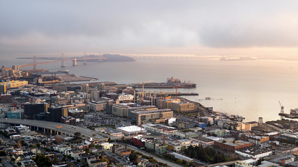 Fototapeta na wymiar San Francisco's Central Waterfront