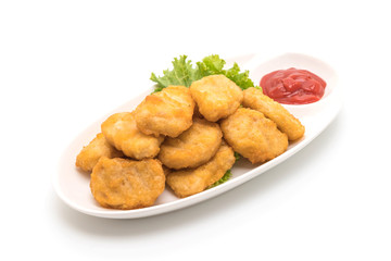 Chicken nuggets with sauce