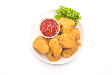 Chicken nuggets with sauce