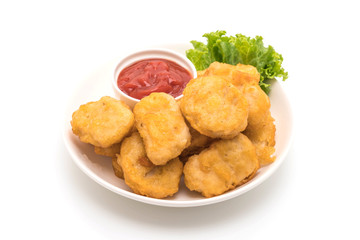 Chicken nuggets with sauce