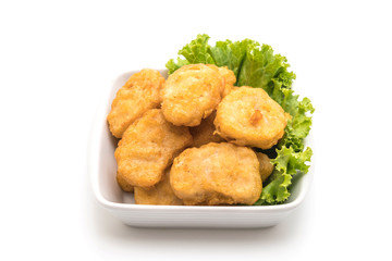Chicken nuggets with sauce