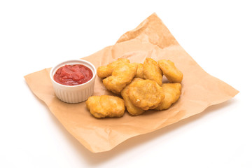 Chicken nuggets with sauce