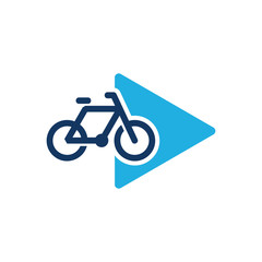 Bike Video Logo Icon Design