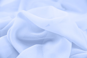Texture chiffon fabric blue color for backgrounds  