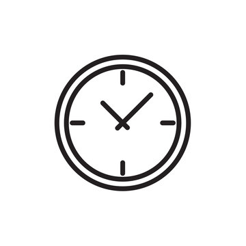 Clock icon Vector illustration, EPS10.
