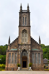Fototapeta na wymiar St. Francis of Assisi Church, Baie Lazare in Seychelles Mahe Island