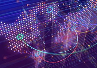 World map infographics.