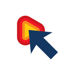 Touch Video Logo Icon Design