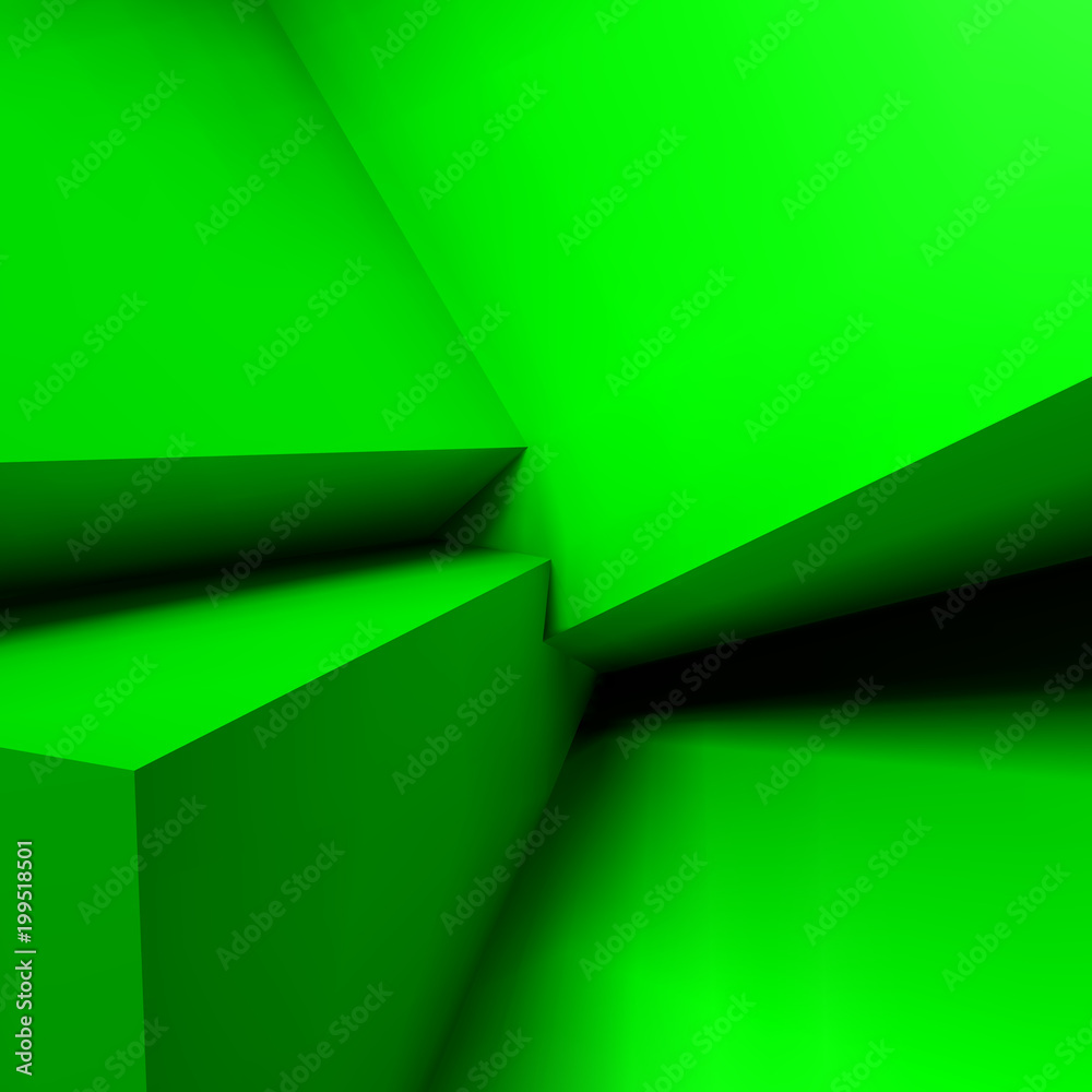 Poster abstract geometric background with overlapping cubes