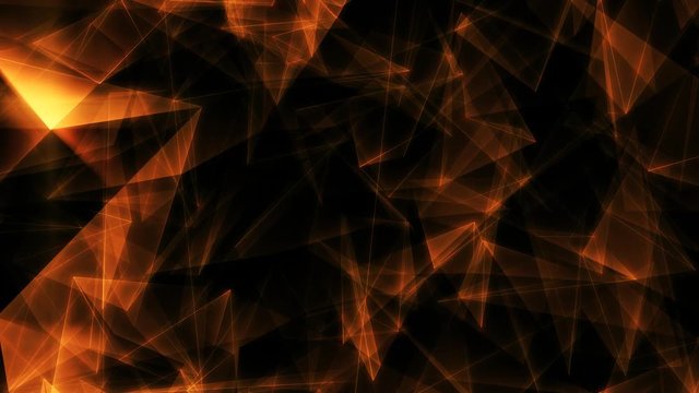 Spectacular Gold Triangles Background Loop