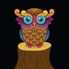 Colorful owl design
