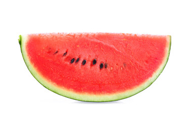 Sliced of watermelon isolated on white background.