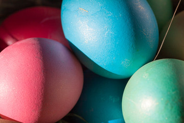 Colorful Easter eggs background