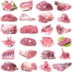 Wall murals Meat Mutton meat