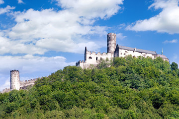 Obraz premium gothic medieval castle Bezdez from 1264, Liberec region, North Bohemia, Czech republic 