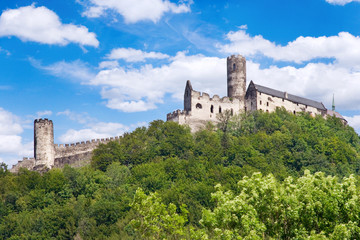 gothic medieval castle Bezdez from 1264, Liberec region, North Bohemia, Czech republic 