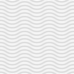 Seamless vector light silver wavy ornament. Modern background. Geometric modern pattern