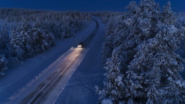 Country road at winter