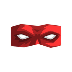 Red superhero mask vector Illustration on a white background © topvectors